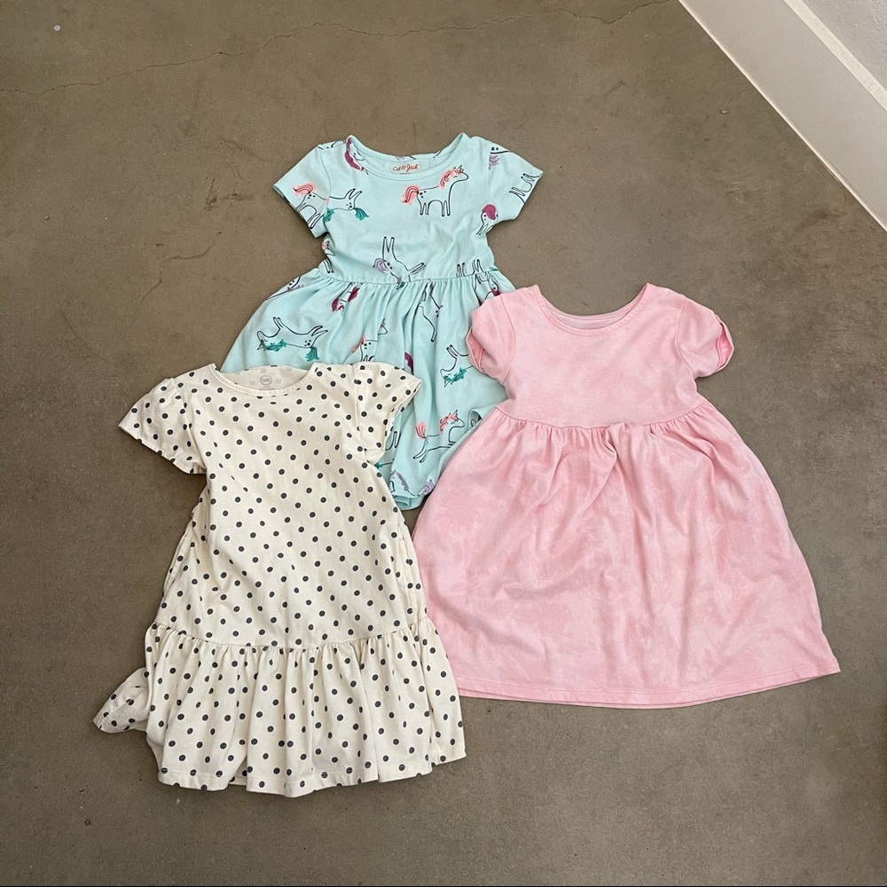 Lot of 3 girls summer dresses